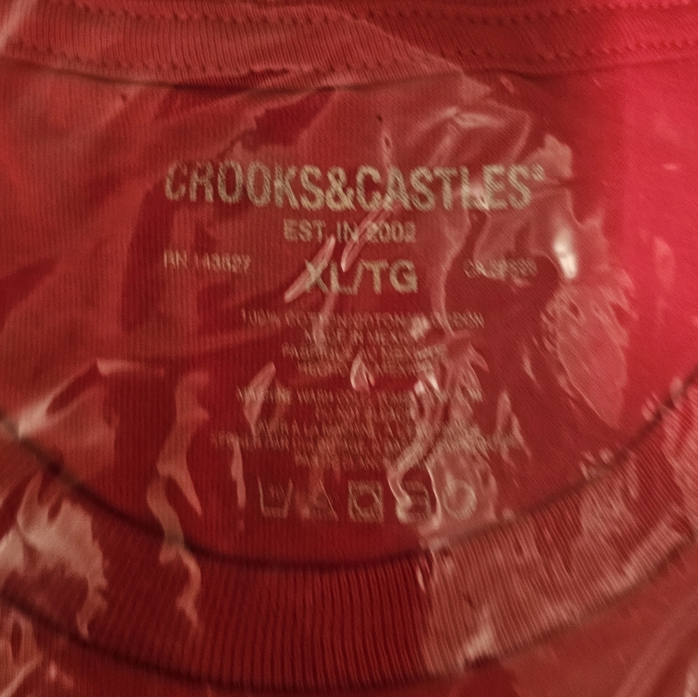 Crooks & Castles Vibrant Red Graphic Tee